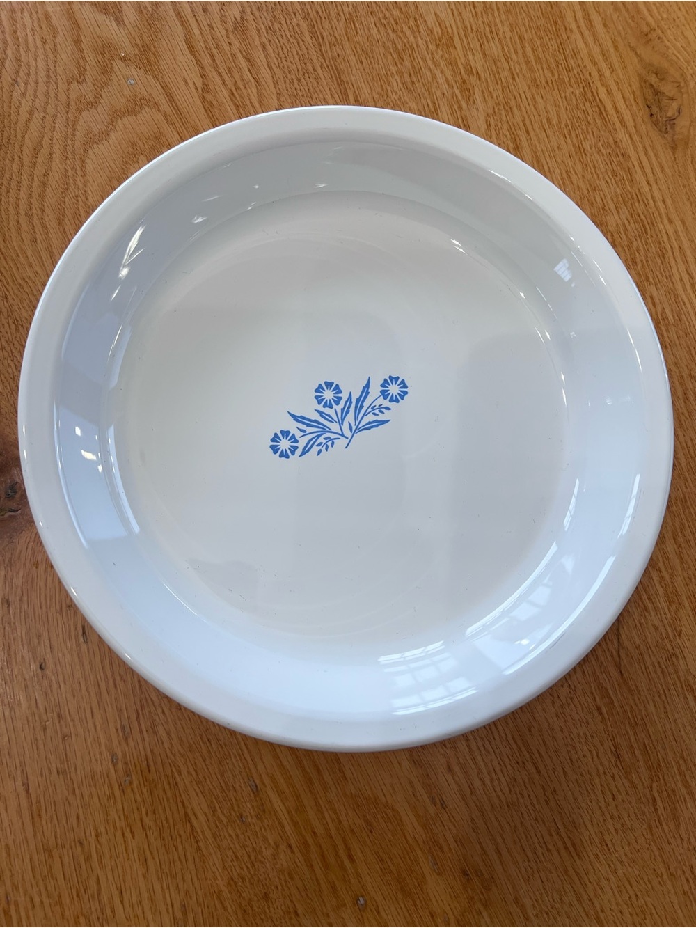 Vintage Corning ware Blue Cornflower Pie Dish 10”